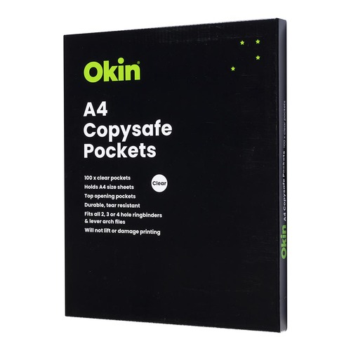 Okin Copysafe Pockets A4, Pack of 100