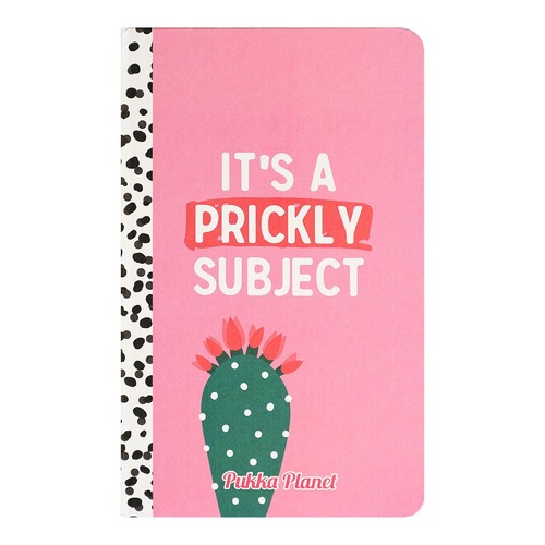 Pukka Planet Soft Cover Notebook 13x21cm It's a Prickly Subject