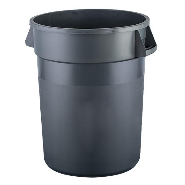 76L Round Food Bin - Grey