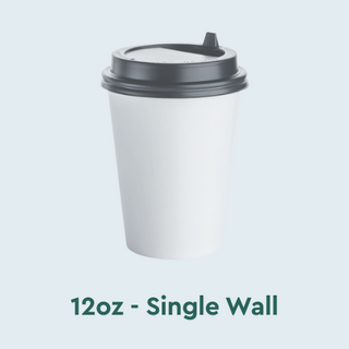 12oz Single Wall Coffee Cups NZ