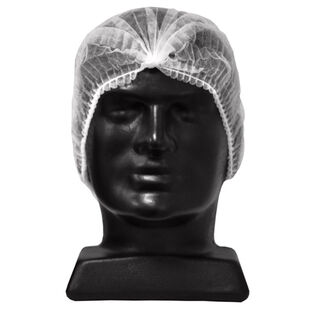 Crimped Hats White 58cm - Selfgard