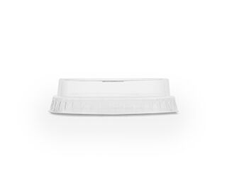 Cold Cup PLA Flat Lid with Straw Slot 76mm - Pack 50
