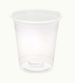 200ml Clear Cold Cup PLA White  - Ecoware