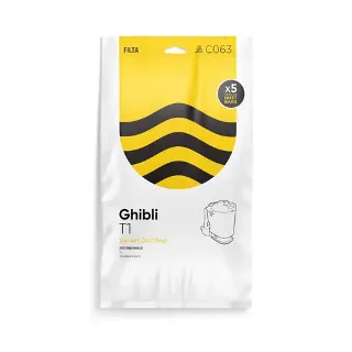 Filta Ghibli T1 Backpack Microfibre Vacuum Cleaner Bags 5 Pack