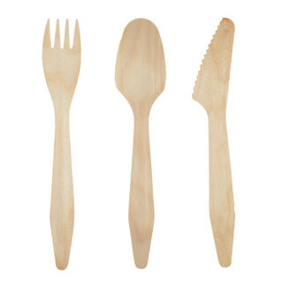 Natural Tableware Wooden Cutlery Spoon Carton 500 - Epicure