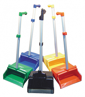 Lobby Dust Pan with L Handle RED- Glomesh