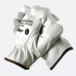 Leather Riggers Gloves Professional Grade LARGE - Komodo Leather Man