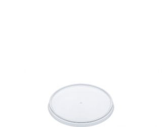 Locksafe' Small Round Tamper Evident Lids (suit 160-400 ml Cont), Clear - Castaway