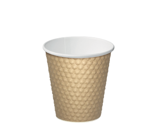 8oz Brown Dimple' Paper Hot Cup - Castaway