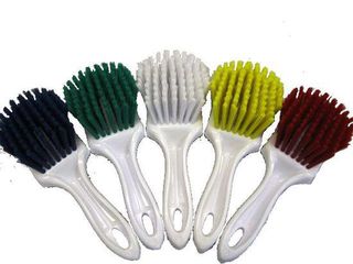 Gong brush - short handle RED