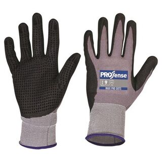 ProSense MaxiPro Gloves Dots Palm Dip, Size 9 - Paramount