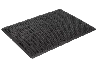 Ergo Anti-Fatigue Bubble Mat 1200 x 900mm Black - AMS