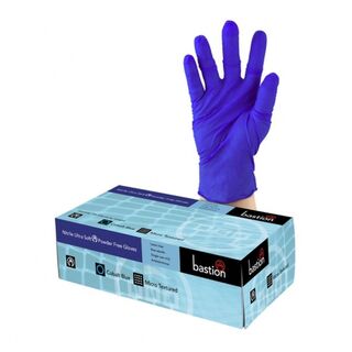 Nitrile Ultra Soft Cobalt Blue P/F X-Large - Bastion