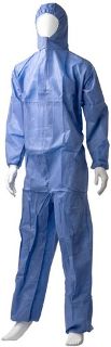 SMS Coverall Type 5/6 - Blue, S, 50gsm *Breathable Coverall - Matthews