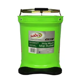 Sabco Wide Mouth 16Lt Bucket - Green. Carton 2