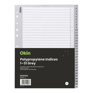Icon PP Indices 1-31 Grey