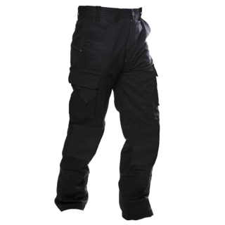 220Gsm Light Cargo Trousers, Ripstop, Black-Size 107