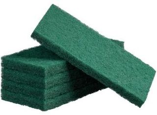Thick Scouring Pads - Green, 115mm x 250mm x 20mm *Heavy Duty Carton 40 - Matthews