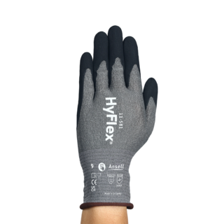 Ansell Hyflex 11-581 Nitrile-Coated Cut Resistant Gloves – Ultra Light, Highest Cut Protection - 2XL