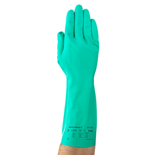 Ansell AlphaTec Solvex 37-175 Nitrile Chemical Gloves – Durable and Comfortable - M