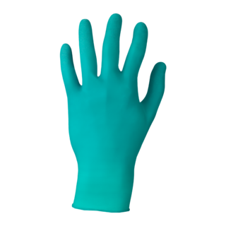 Ansell TouchNTuff 92-500 Powdered Nitrile Disposable Gloves – Chemical Splash Protection - L