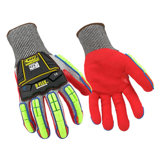 Ansell Ringers R-065 Nitrile-Coated Impact and Cut Protection Gloves – Superior Comfort and Dexterity - XL